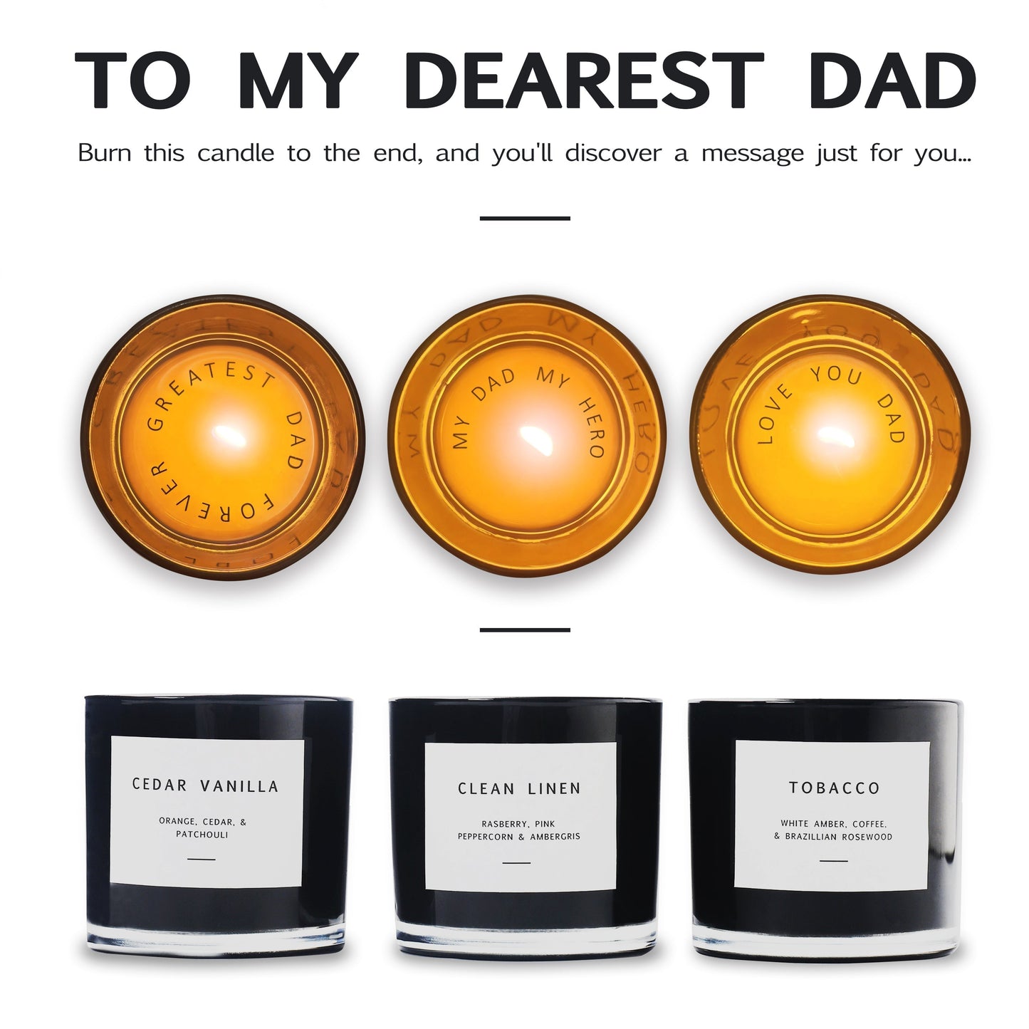 Premium Candle Gift Box for Fathers Day