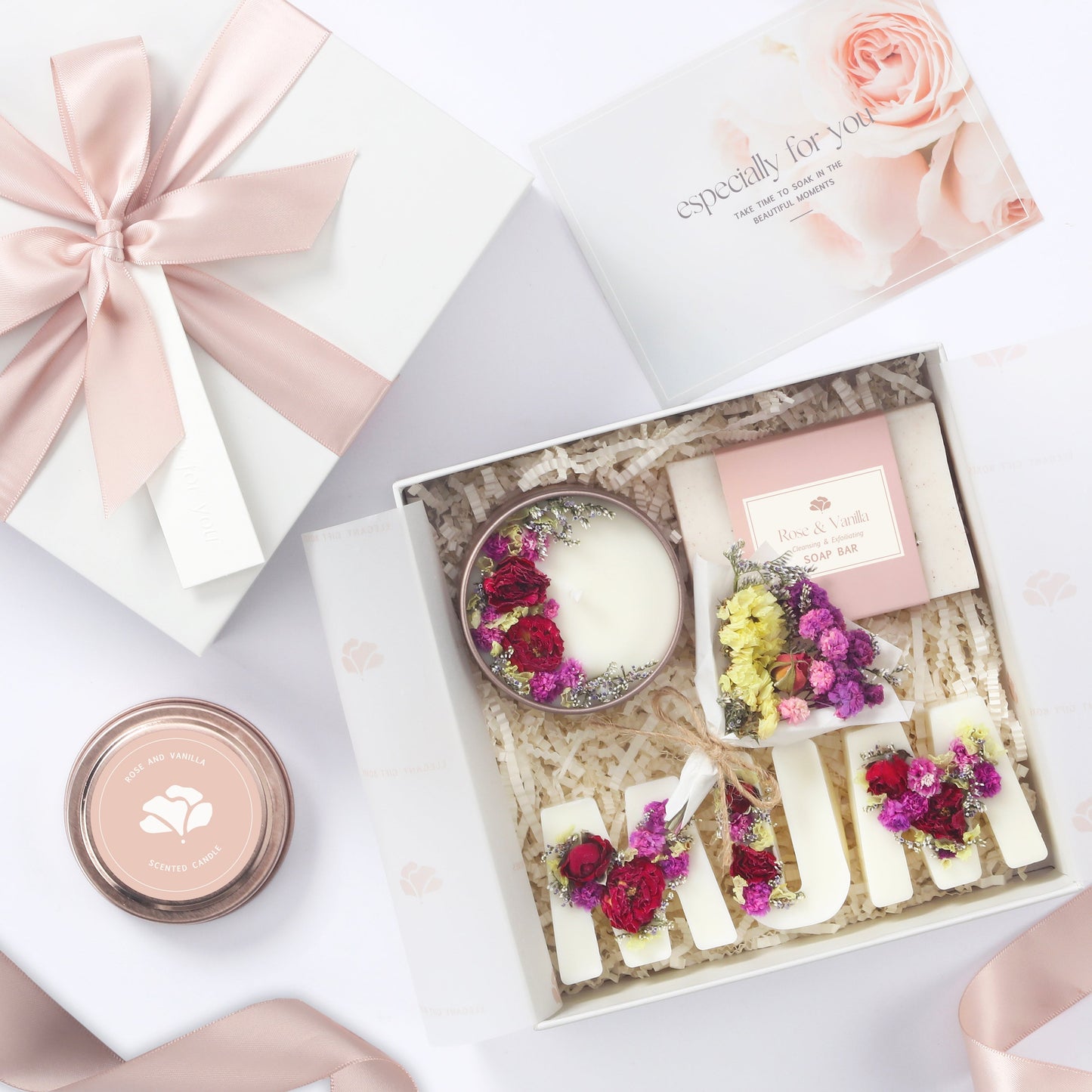Rose and Vanilla MUM Spa Gift Box Luxury Gifts for Mom