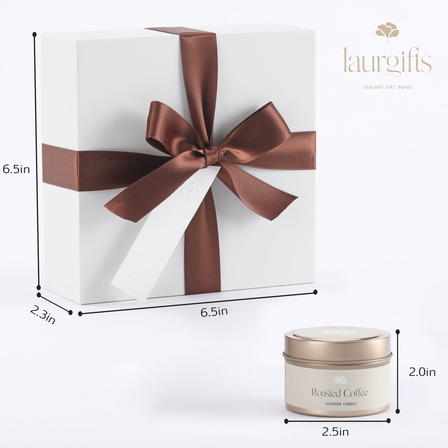 Gift box dimensions – compact and beautifully packaged coffee spa set