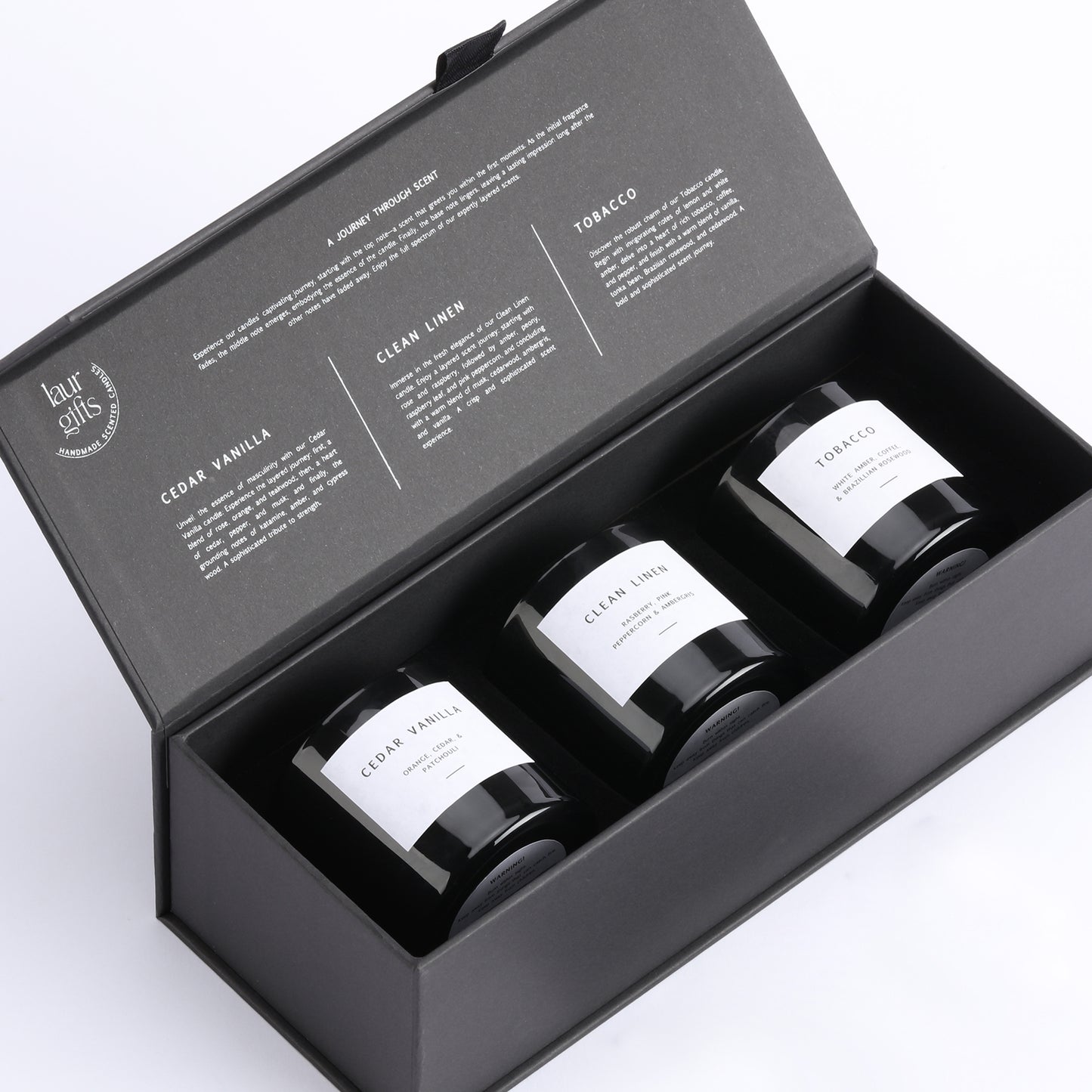 birthday gift set and candle box for him