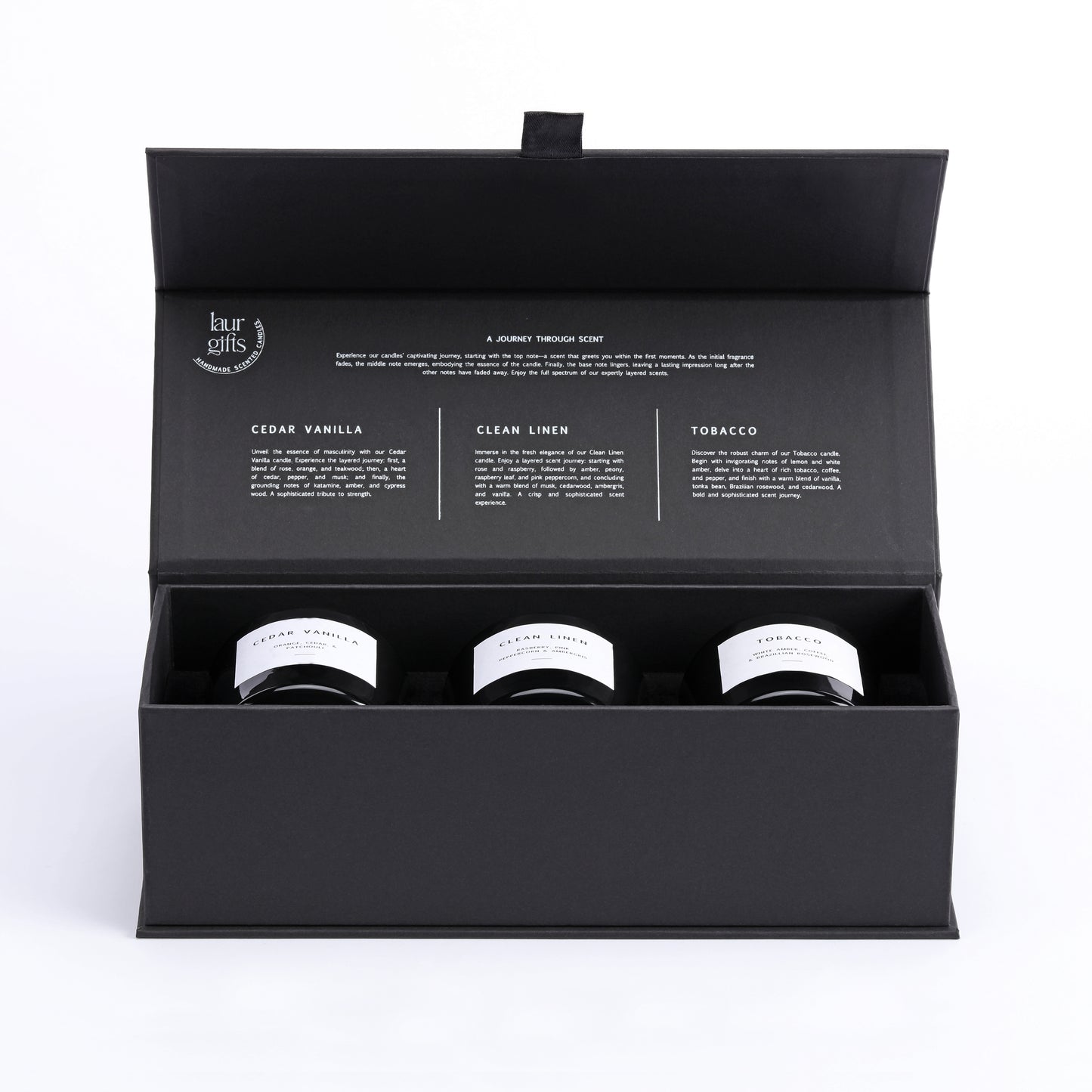 Black Candle Gift Box for Men