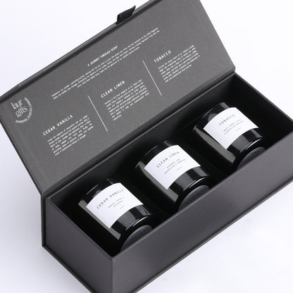 Black Candle Gift Box for Men