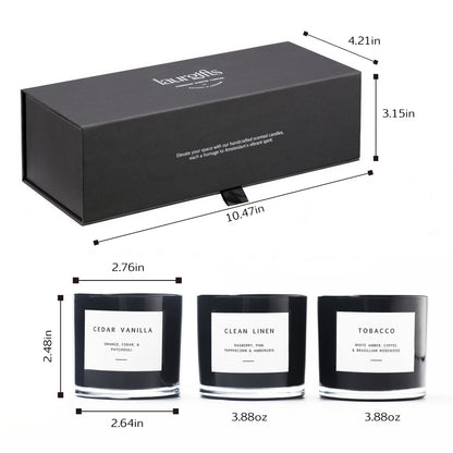 Black Candle Gift Box for Men