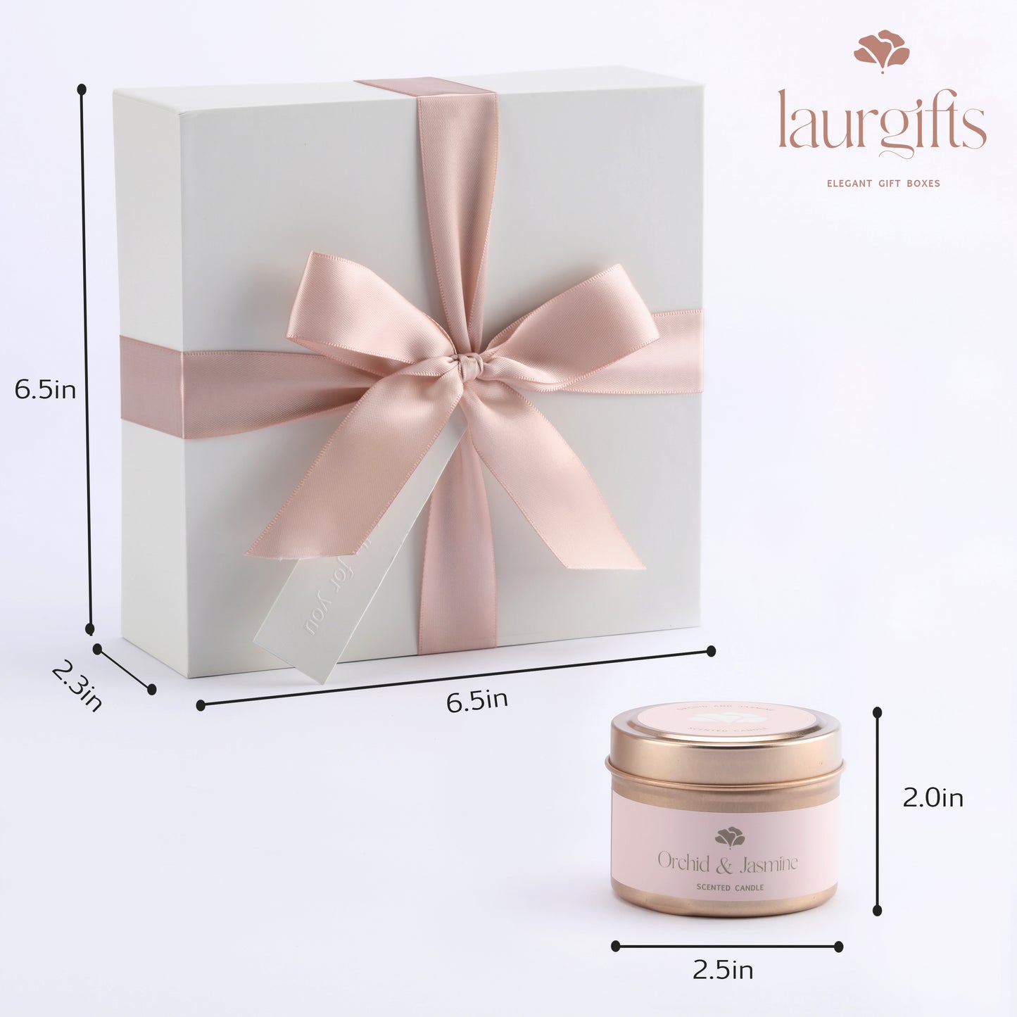 LaurGifts spa gift box dimensions – compact, ready-to-gift size for Mother’s Day or special occasions